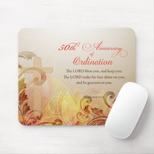 Priester, 50. Jahrestag der Segnung Mousepad (Mit Mouse)