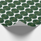 Priester 50 Jubiläum der Ordination Leder Look Geschenkpapier (Ecke)