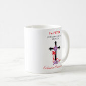 Priester 50. Ordination Jubiläum Black Cross Kaffeetasse (VorderseiteRechts)
