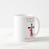 Priester 55. Ordination Jubiläum Schwarzes Kreuz Kaffeetasse (VorderseiteRechts)
