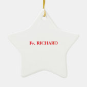 Priester 55. Ordination Jubiläum Schwarzes Kreuz Keramik Ornament (Hinten)