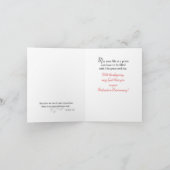 Priester 5. Ordination Jubiläum Schwarzes Kreuz Karte (Innenseite)