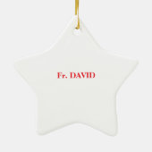 Priester 75. Ordination Jubiläum Schwarzes Kreuz Keramik Ornament (Hinten)