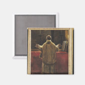 Priester am Altar Magnet (Vorderseite/Rückseite)