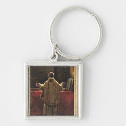 Priester am Altar Schlüsselanhänger (Vorne)
