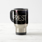PRIESTER AUF DER STRASSE WIEDER REISEBECHER (Vorderseite Links)