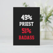 Priester Badass Karte (Stehend Vorderseite)