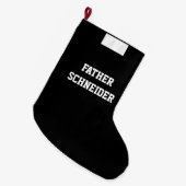 Priester Clergy Deacon Katholische Religiöse Großer Weihnachtsstrumpf (Vorderansicht (hängend))