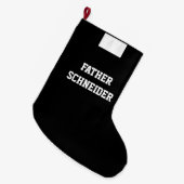 Priester Clergy Deacon Katholische Religiöse Großer Weihnachtsstrumpf (Vorderansicht (hängend))