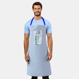 Priester Cross Blume Personalisiert Schürze