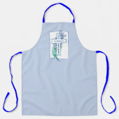 Priester Cross Blume Personalisiert Schürze (Vorderseite)