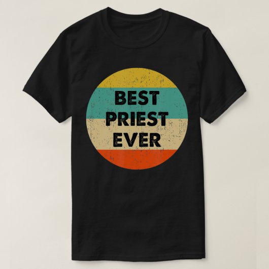 Priester der beste Priester je T-Shirt (Design vorne)