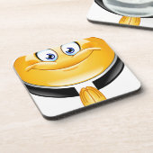 Priester Emoji Getränkeuntersetzer (Linke Seite)