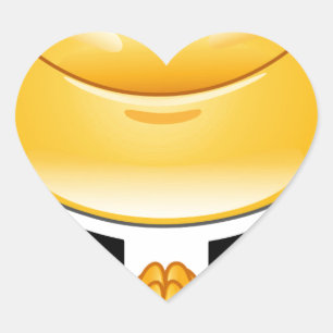 Priester Emoji Herz-Aufkleber