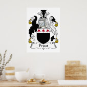 Priester Familienwappen Poster (Küche)