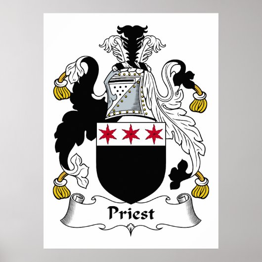 Priester Familienwappen Poster (Vorne)