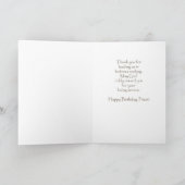 Priester Geburtstag, Hirtenstab & Flammenreligiöse Karte (Innenseite)