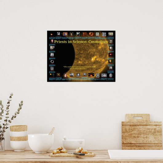 Priester in der Wissenschaft: Kosmologie Poster (Küche)