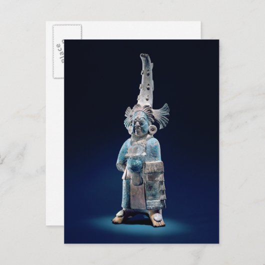 Priester in zeremoniellen Roben, Insel Jaina Postkarte (Vorne/Hinten)