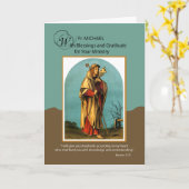 Priester Individuelle Name Vielen Dank für Ministe Karte (Gelbe Blume)