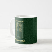 Priester-Jahrestag der Ordination Leder Look Kaffeetasse (Vorderseite Links)