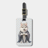 Priester King Siberian Husky Dog Gepäckanhänger (Vorderseite vertikal)