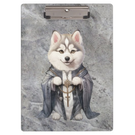 Priester King Siberian Husky Dog Klemmbrett