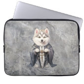 Priester King Siberian Husky Dog Laptopschutzhülle (Vorderseite)