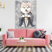 Priester King Siberian Husky Dog Leinwanddruck (Insitu (Wohnzimmer))