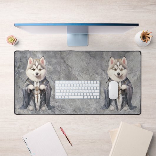 Priester King Siberian Husky Dog Schreibtischunterlage (Büro 1)