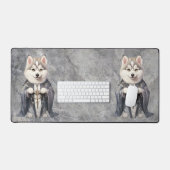 Priester King Siberian Husky Dog Schreibtischunterlage (Tastatur & Maus)