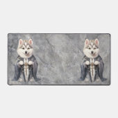 Priester King Siberian Husky Dog Schreibtischunterlage (Vorderseite)