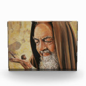 Priester-Kruzifix Jesus St. Padre Pio Fotoblock (Vorderseite)