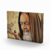 Priester-Kruzifix Jesus St. Padre Pio Fotoblock (Rechts)