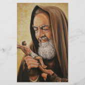 Priester-Kruzifix St. Padre Pio Briefpapier (Vorderseite)