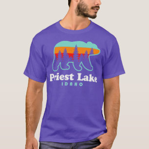 Priester Lake Idaho Camping Bär Spokane Washington T-Shirt