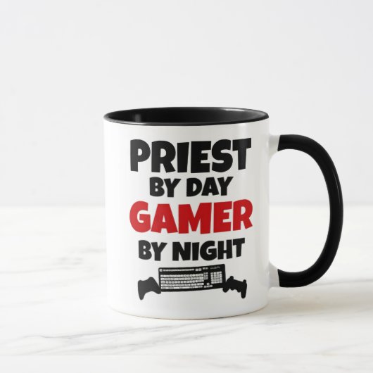 Priester Lieben spielen Videospiele Tasse (Rechts)
