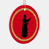 Priester mit Heiligem Wasser Keramik Ornament (Rechts)