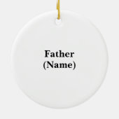 Priester mit Heiligem Wasser Keramik Ornament (Hinten)