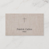 Priester oder Pastor Crucifix Visitenkarte (Vorderseite)