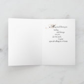 Priester Ordination Glückwunsch Metallisches Kreuz Karte (Innenseite)