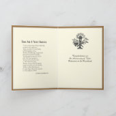 Priester Ordination Heiliges Herz Jesus Elegante Karte (Innenseite)