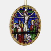 Priester Ordination Jubiläum festgehaltenes Glas C Keramikornament (Rechts)