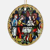 Priester Ordination Jubiläum festgehaltenes Glas C Keramikornament (Links)