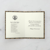 Priester Ordination Jubiläum Gold Elegant Karte (Innenseite)