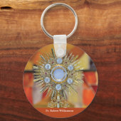 Priester Ordination Jubiläum Monstrance Host Schlüsselanhänger (Vorderseite)