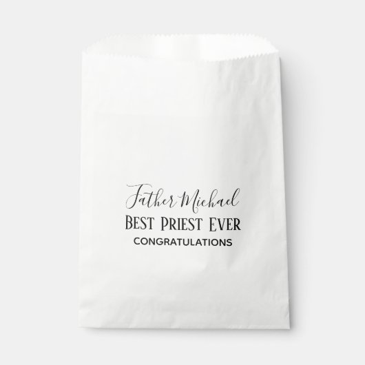 Priester Pastor Clergy Gifts - Einfach Personalisi Geschenktütchen (Vorderseite)