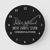 Priester Pastor Clergy Gifts - Einfach Personalisi Runde Wanduhr (Vorderseite)