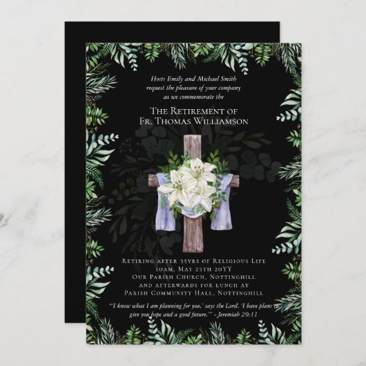 Priester Pastor Deacon Minister für Altersversorgu (Vorne/Hinten)