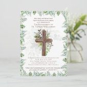 Priester Pastor Deacon Minister für Altersversorgu Einladung (Stehend Vorderseite)